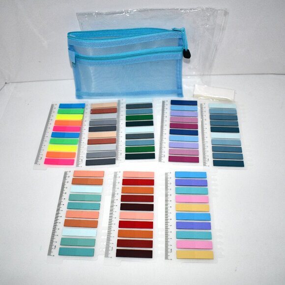 KOLUPA Sticky Tabs Book Tabs Page Tabs 1750 Total - Writable Sticky Note… - Picture 1 of 3
